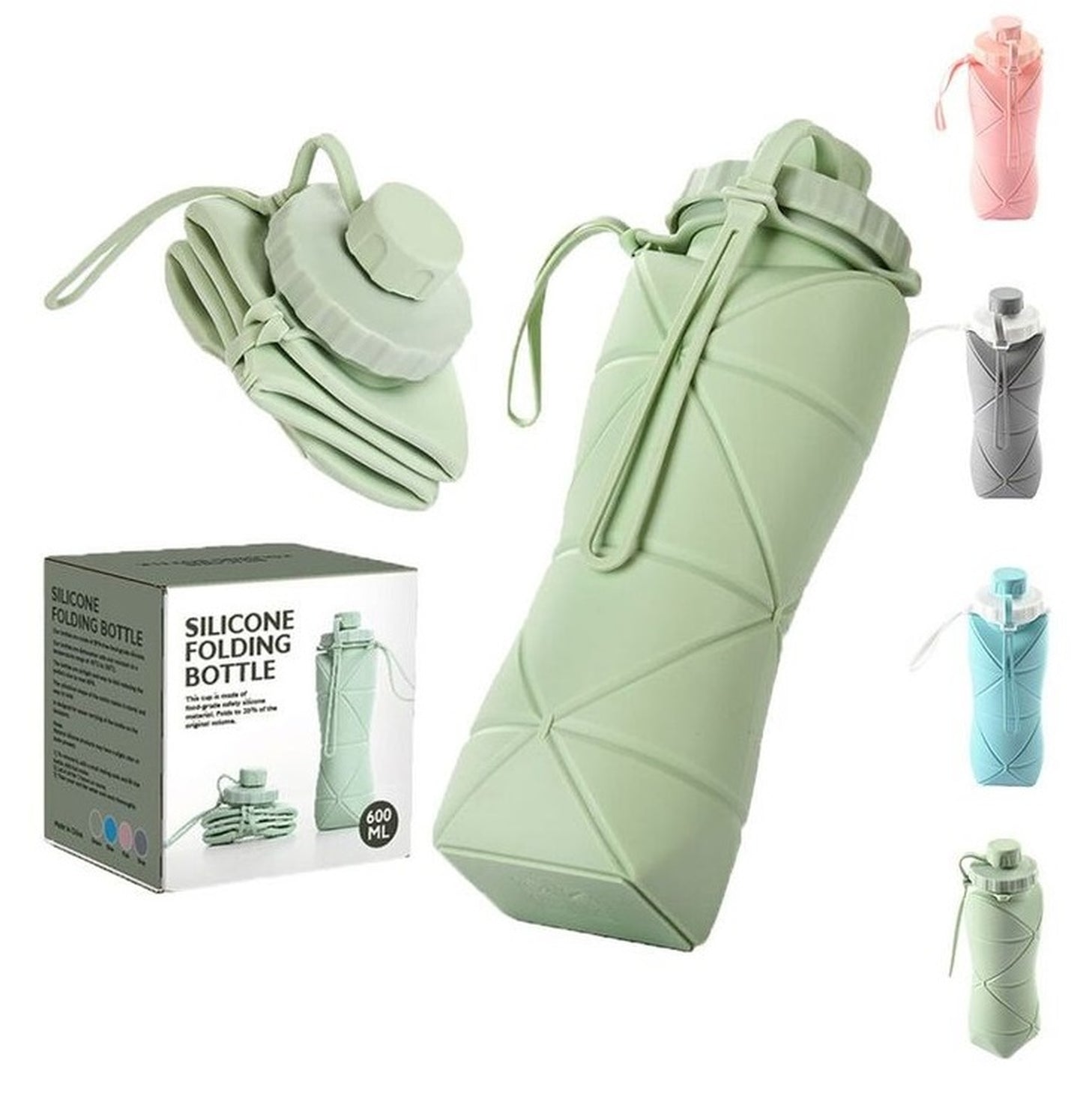 Folding silicon Water Bottle